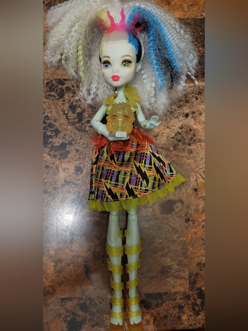 2016 Monster High Frankie Stein Electrified Lights & Sounds Working 100%